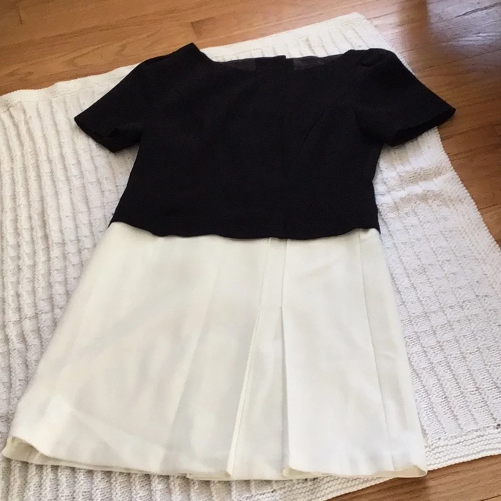 WHBM Colorblock Crepe Shift Dress - Picture 4 of 7